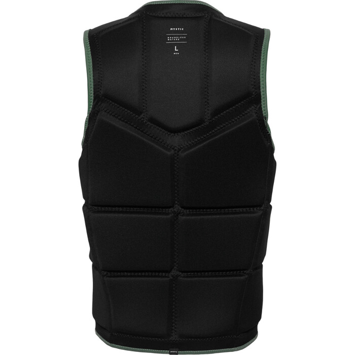 2024 Mystic Mens Star Front Zip Wake Impact Vest 35005.240245 - Dark Olive